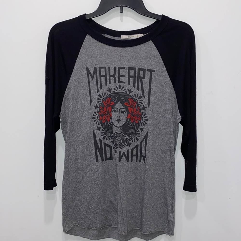 Obey “make art not war” shirt